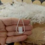 Seelenstein-Anhänger-Selenit-Tropfen