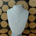 Seelenstein-Anhänger-Selenit-Tropfen