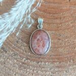 Seelenstein-Anhänger-Sonnenstein-Silber