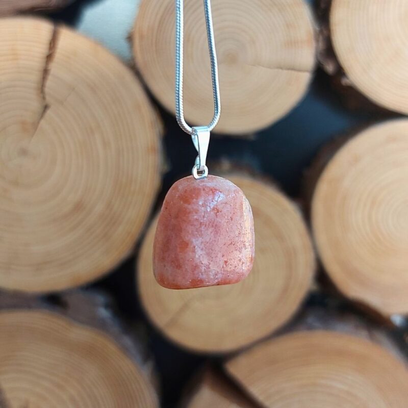 Seelenstein-Anhänger-Sonnenstein-Trommelstein