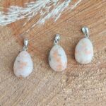 Seelenstein-Anhänger-Sonnenstein-Trommelstein-Tropfen