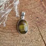 Seelenstein-Anhänger-Tigerauge-Silber