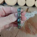 Seelenstein-Anhänger-Türkis-länglich-Silber