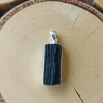 Seelenstein-Anhänger-Turmalin-Rohstein-Silber