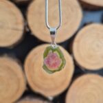 Seelenstein-Anhänger-Turmalin-Wassermelone-Silber