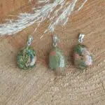 Seelenstein-Anhänger-Unakit-Trommelstein-Tropfen-2 Seelenstein-Anhänger-Unakit-Trommelstein-Tropfen