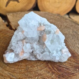 Seelenstein-Apophyllit-Cluster-Stilbit