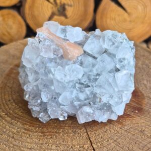 Seelenstein-Apophyllit-Cluster-Stilbit