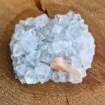 Seelenstein-Apophyllit-Cluster-Stilbit
