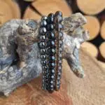 Seelenstein-Armbänder-Set-Schutz-Hämatit-Turmalin-Rauchquarz