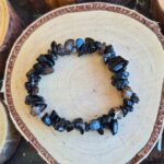 Seelenstein-Armband-Achat-schwarz-Splitter