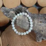 Perlenarmband Aquamarin für Kinder