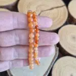 Seelenstein-Armband-Aventurin-orange-Perlen- Seelenstein-Armband-Aventurin-orange-Perlen