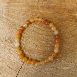 Seelenstein-Armband-Aventurin-orange-Perlen