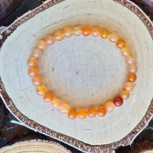 Seelenstein-Armband-Aventurin-orange-Perlen
