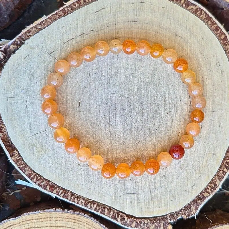 Seelenstein-Armband-Aventurin-orange-Perlen6-3 Seelenstein-Armband-Aventurin-orange-Perlen