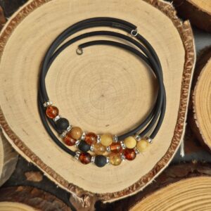 Seelenstein-Armband-Bernstein-Mix-verstellbar