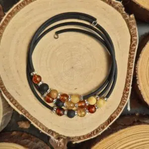 Seelenstein-Armband-Bernstein-Mix-verstellbar