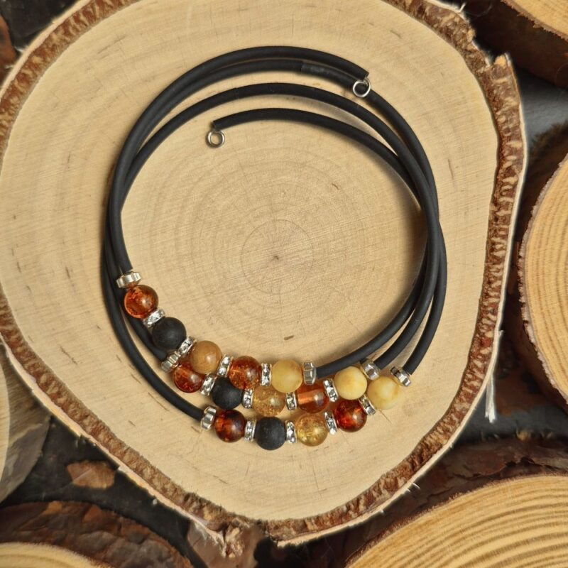 Seelenstein-Armband-Bernstein-Mix-verstellbar