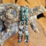 Seelenstein-Armband-Blutstein-Perlen