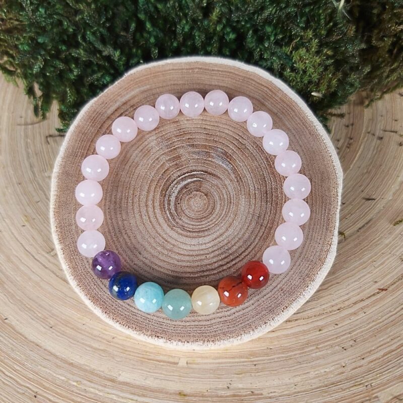Seelenstein-Armband-Chakra-Rosenquarz