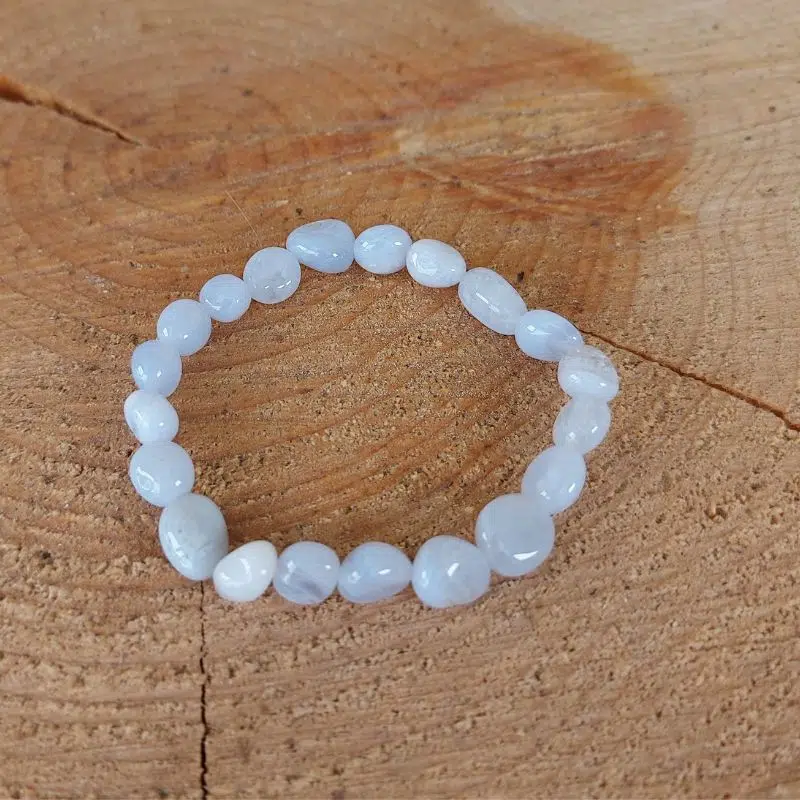 Seelenstein-Armband-Chalcedon-Trommelstein1 Seelenstein-Armband-Chalcedon-Trommelstein