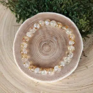 Seelenstein-Armband-Citrin-Perlen-Kinder