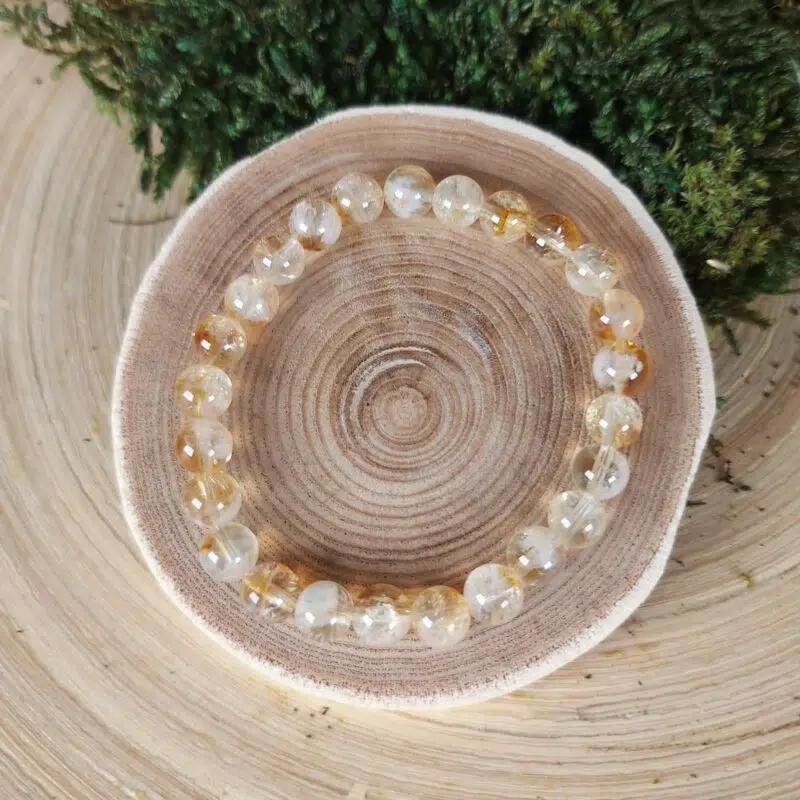 Seelenstein-Armband-Citrin-Perlen-Kinder