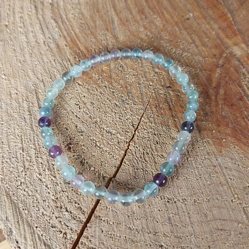 Seelenstein-Armband-Fluorit-Regenbogen