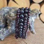 Seelenstein-Armband-Granat-Perlen