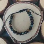 Seelenstein-Armband-Hämatit-Obsidian-Tigerauge