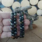 Seelenstein-Armband-Hämatit-Obsidian-Tigerauge