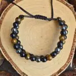 Seelenstein-Armband-Hämatit-Obsidian-Tigerauge