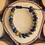 Seelenstein-Armband-Hämatit-Obsidian-Tigerauge