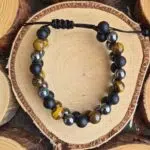 Seelenstein-Armband-Hämatit-Obsidian-Tigerauge