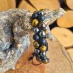 Seelenstein-Armband-Hämatit-Obsidian-Tigerauge