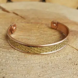 Seelenstein-Armband-Kupfer-Blume-des-Lebens