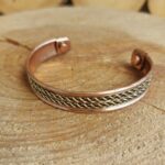 Seelenstein-Armband-Kupfer-Doppelhelix