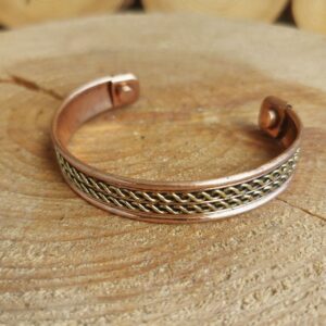 Seelenstein-Armband-Kupfer-Doppelhelix