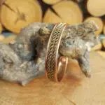 Seelenstein-Armband-Kupfer-Doppelhelix