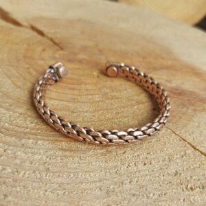 Seelenstein-Armband-Kupfer-geflochten