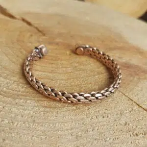 Seelenstein-Armband-Kupfer-geflochten