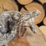 Seelenstein-Armband-Kupfer-geflochten