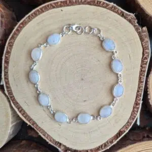 Seelenstein-Armband-Mondstein-Silber