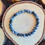 Seelenstein-Armband-Obsidian-Schneeflocke-Perlen