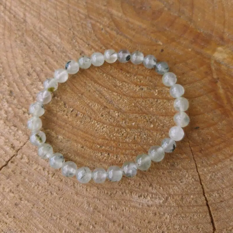 Seelenstein-Armband-Prehnit-Perlen