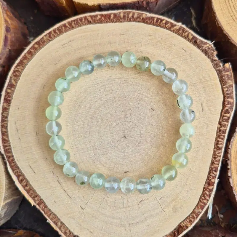 Seelenstein-Armband-Prehnit-Perlen