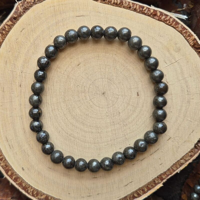 Seelenstein-Armband-Pyrit-Perlen