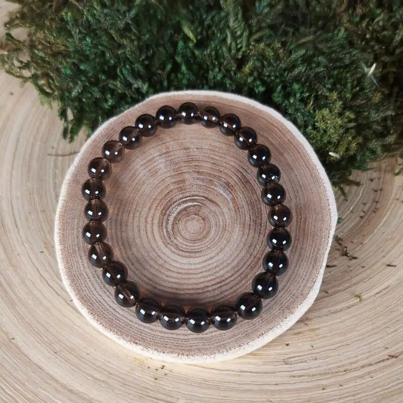 Seelenstein-Armband-Rauchquarz-Perlen-Kinder