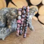 Seelenstein-Armband-Rhodonit-Perlen Seelenstein-Armband-Rhodonit